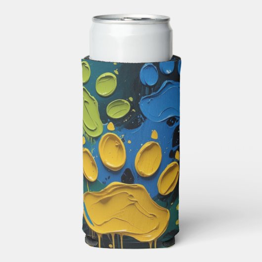 Paint with paws seltzer blikjeskoeler (Seltzer Voorkant)