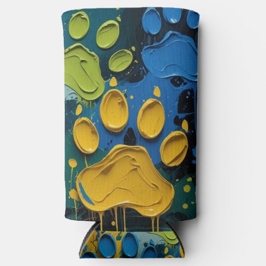 Paint with paws seltzer blikjeskoeler (Voorkant)