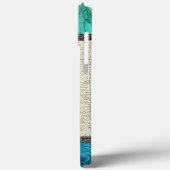 Paint Wood Kijk Burlap Rustic Monogram Case-Mate iPhone Case (Achterkant / Links)