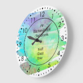 Paint Yellow Green Classroom leraar Grote Klok (Hoek)