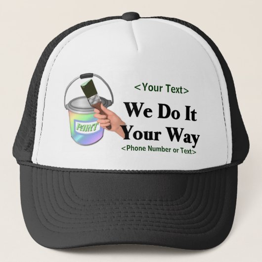 Paint Your Way - Aanpassen Trucker Pet (Voorkant)