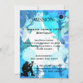 Paintball 16e verjaardag kaart (Achterkant)