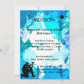 Paintball 25th Birthday Kaart (Achterkant)