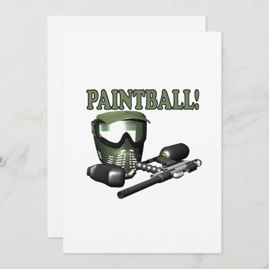 Paintball 2 kaart (Voorkant / Achterkant)