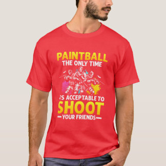Paintball acceptabel om te schieten Friendsactical T-shirt