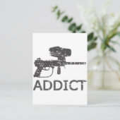 Paintball Addict Briefkaart (Staand voorkant)