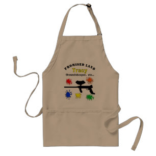 Paintball Apron met Pistool- en schilderSpletters Standaard Schort