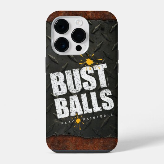 Paintball Ballen Breken iPhone Hoesje (Achterkant)