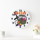 Paintball - Baller Round Wall-klok Grote Klok (Huis)