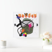 Paintball - Baller Wall Clock Vierkante Klok (Huis)