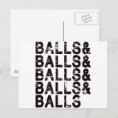 Paintball Balls Briefkaart (Voorkant / Achterkant)