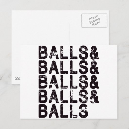 Paintball Balls Briefkaart (Voorkant / Achterkant)