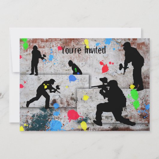 Paintball Battle Kaart (Voorkant)