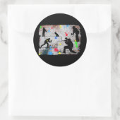 Paintball Battle Ronde Sticker (Tas)