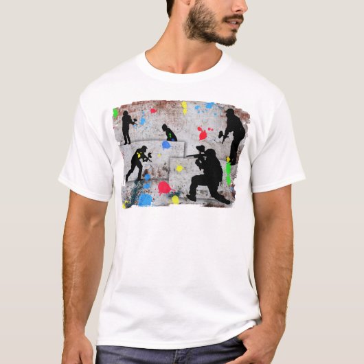 Paintball Battle T-shirt (Voorkant)