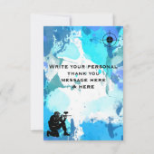 Paintball "Bedankt" Bedankkaart (Achterkant)