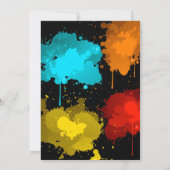 Paintball Birthday Invitation | Paintball Party Kaart (Achterkant)