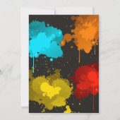 Paintball Birthday Invitation | Paintball Party Kaart (Achterkant)