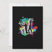 Paintball Birthday Paint Boys Girls Kaart (Achterkant)