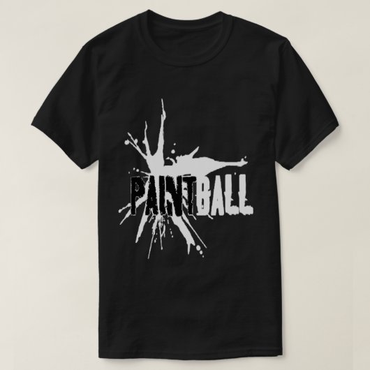 Paintball BlackWhite T-shirt (Design voorkant)