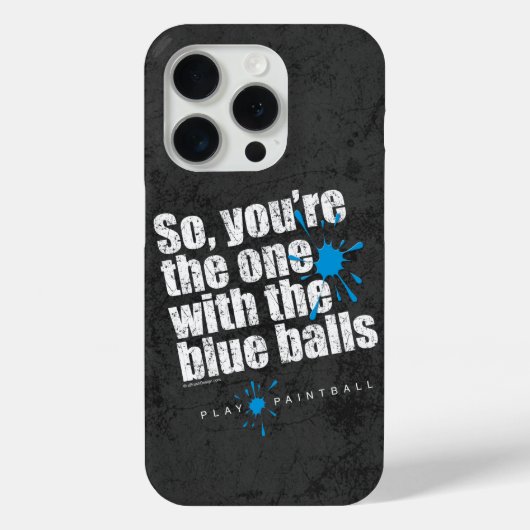 Paintball Blue Balls Case-Mate iPhone Case (Achterkant)