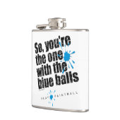 Paintball Blue Balls Heupfles (Links)