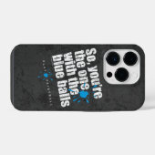 Paintball Blue Balls iPhone Hoesje (Achterkant horizontaal)