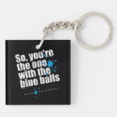 Paintball Blue Balls Sleutelhanger (Achterkant)