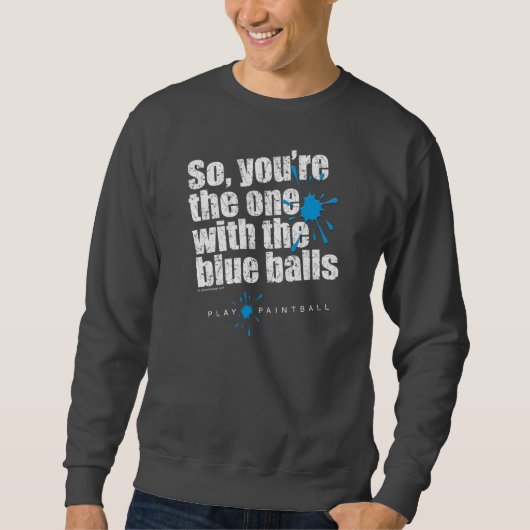 Paintball Blue Balls Trui (Voorkant)