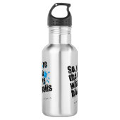 Paintball Blue Balls Waterfles (Voorkant)
