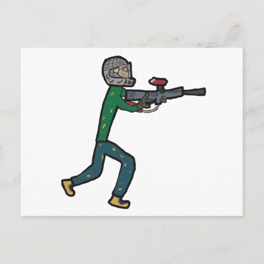 Paintball Briefkaart (Voorkant)