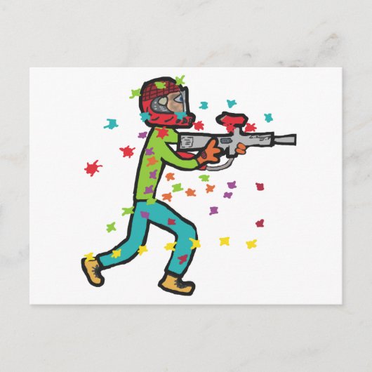 Paintball Briefkaart (Voorkant)