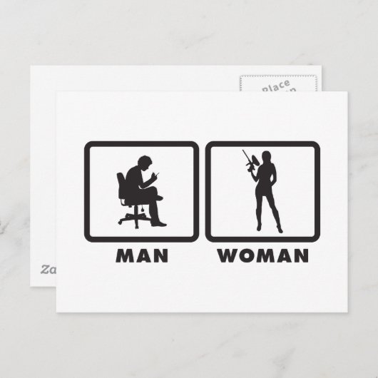 Paintball Briefkaart (Voorkant / Achterkant)