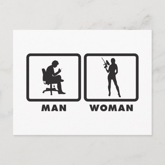 Paintball Briefkaart (Voorkant)