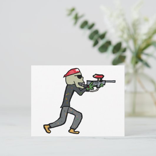 Paintball Briefkaart (Staand voorkant)