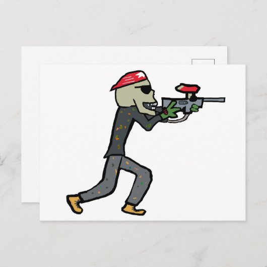 Paintball Briefkaart (Voorkant / Achterkant)