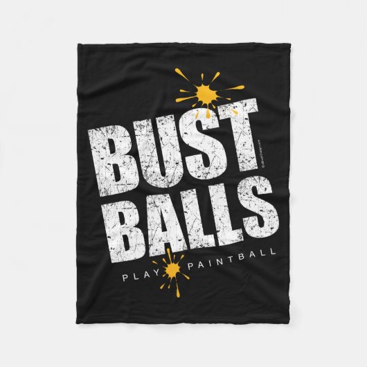 Paintball Bust Balls Fleece Deken (Voorkant)