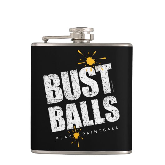 Paintball Bust Balls Heupfles (Voorkant)