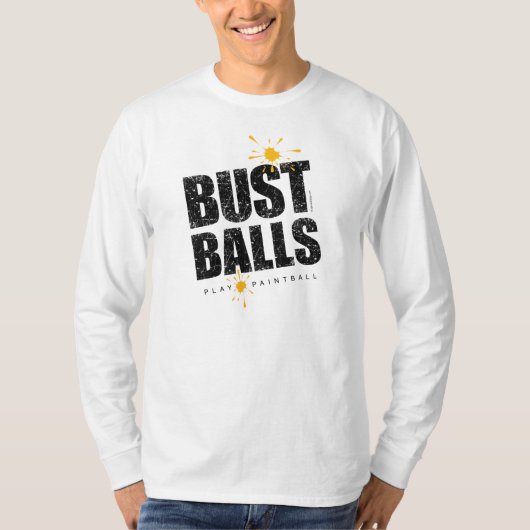 Paintball Bust Balls T-Shirt (Voorkant)