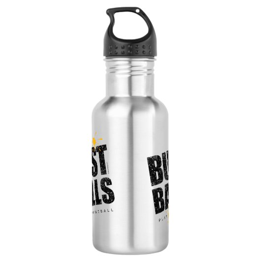 Paintball Bust Balls Waterfles (Achterkant)