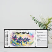 Paintball Cadeaubon Kaart (Staand voorkant)
