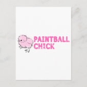 Paintball Chick Briefkaart (Voorkant)