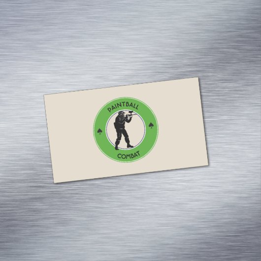 Paintball Combat Visitekaartje Magneet (Voorbeeld)