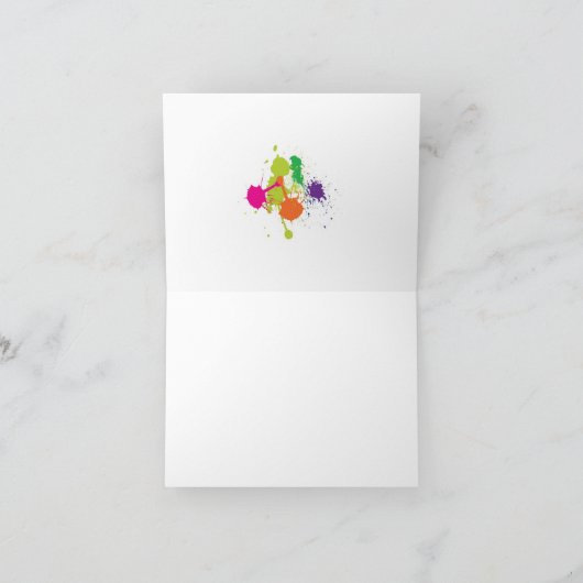 Paintball dankt u kaardt bedankkaart (Binnen)