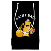 Paintball Funny Paint Pun Dark BG Klein Cadeauzakje (Voorkant)