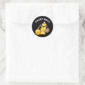 Paintball Funny Paint Pun Dark BG Ronde Sticker (Tas)