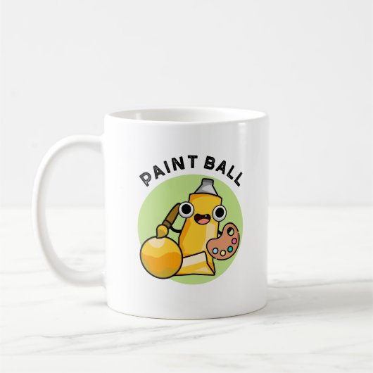 Paintball Funny Paint Pun Koffiemok (Links)