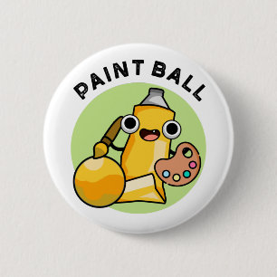 Paintball Funny Paint Pun Ronde Button 5,7 Cm