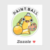 Paintball Funny Paint Pun Sticker (Vel)