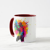 Paintball Gamer Kleurrijk Ontwerp Mok (Voorkant links)